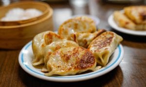 Dumplings on a private food tour in Chinatown with Stretchy Pants