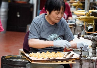 A look inside the fortune cookie factory San Francisco