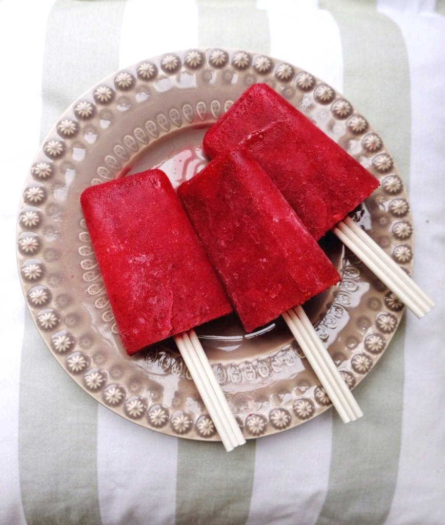 Healthy Dessert Recipes - Cranberry Popsicles with a Kick