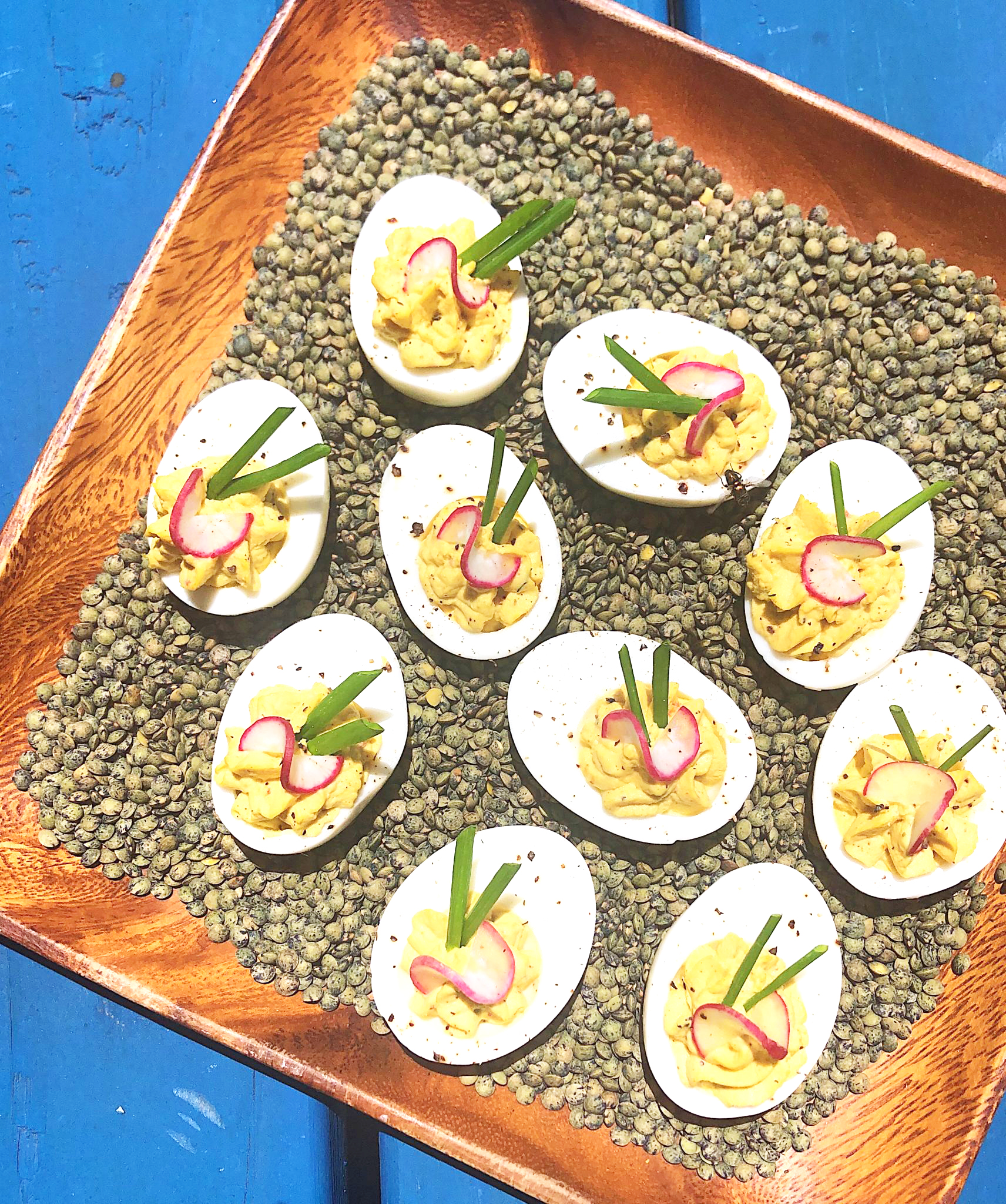 Easy Easter Appetizers - Hot Curry Deviled Eggs