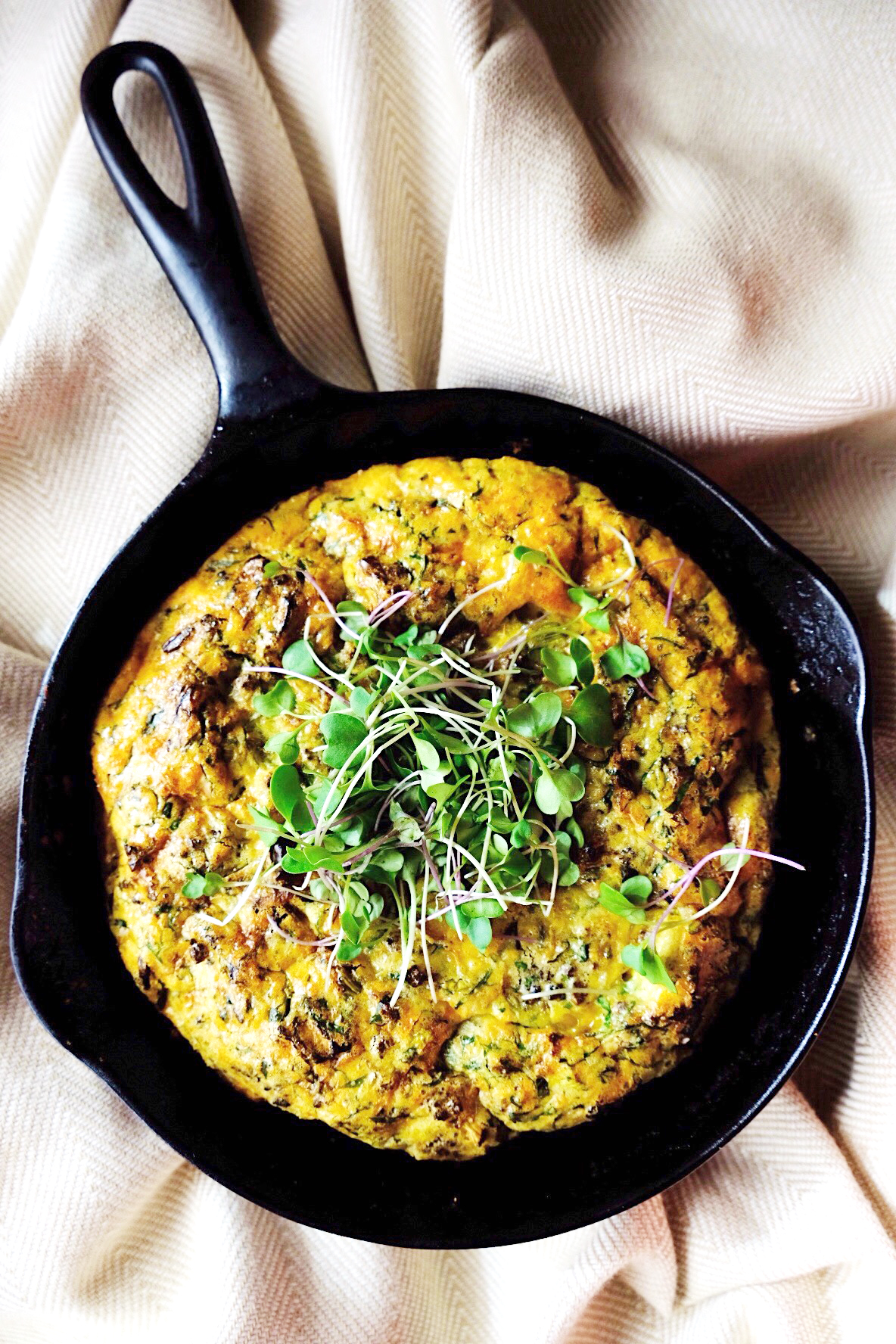 Easy Easter Appetizers - Seared Romanesco Frittata