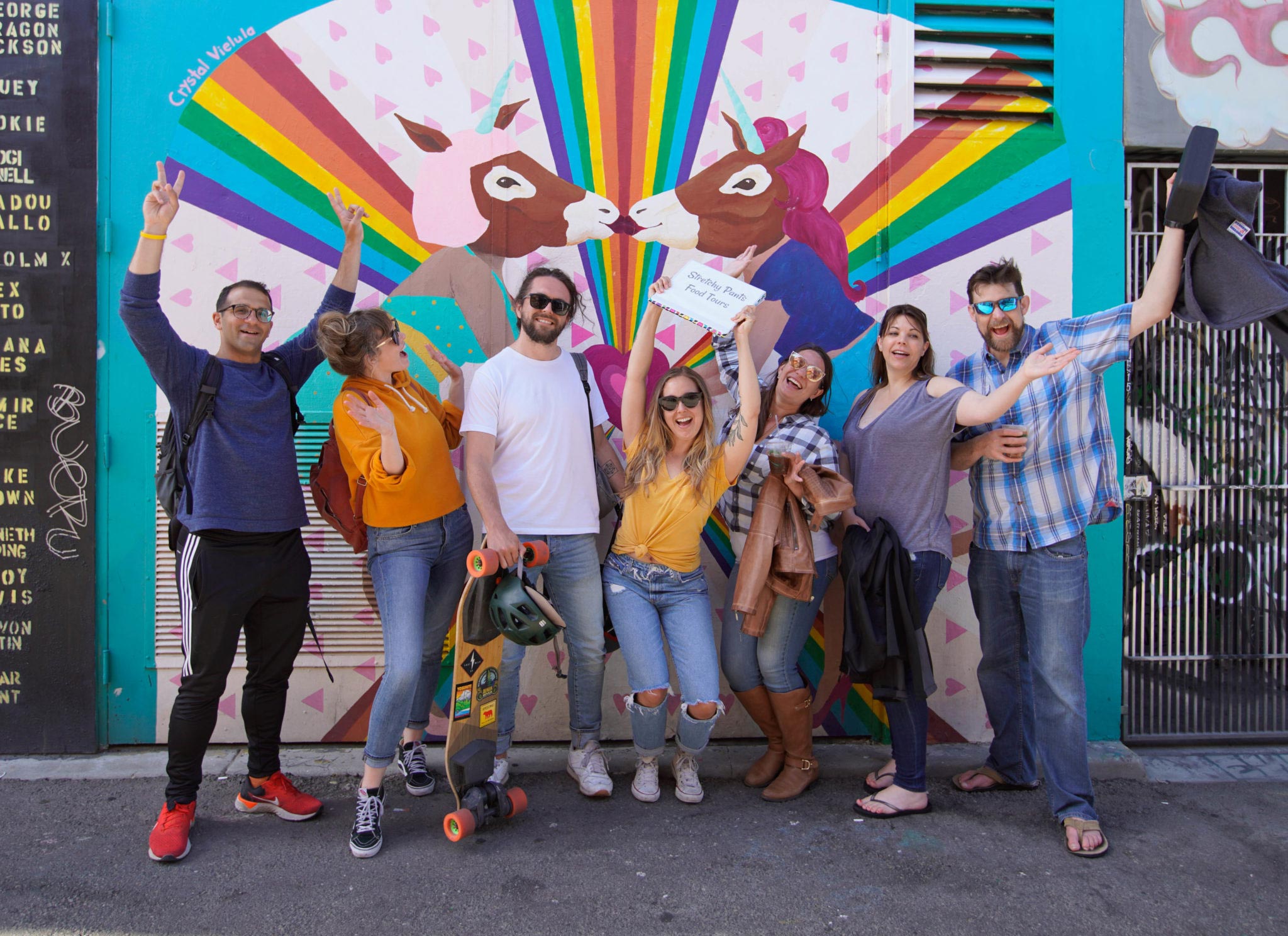 People enjoying a food tour experience in the Castro, San Francisco Copyright Stretchy Pants