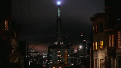 North Beach at sunset on a San Francisco ghost tour